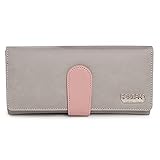 Fostelo Grey Wallet for Women |Coin Pocket Purse| Made with Faux Leather Material | Carefully Handcrafted | Holds Up to 8 Cards | Slim N Easy to Fit