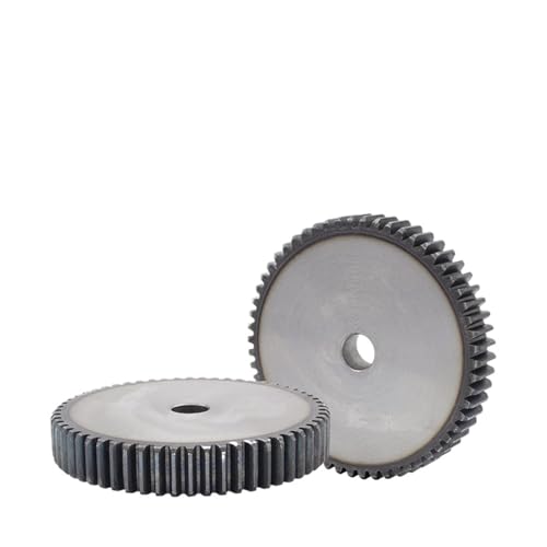 Engrenage cylindrique 2M pignon acier 57 dents hauteur 20mm alésage axe 16mm