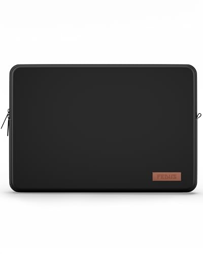 Image of FEDUS MONARC Designer Premium Vegan Leather Laptop Sleeve Bag Case 13.3 inch, Shockproof Office Laptop Cover Pouch Accessories Carrying Bag for MacBook, HP, Dell, Lenovo, Asus for Men & Women