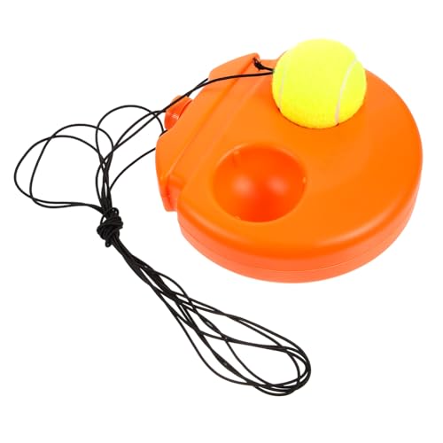 GRIRIW 1Set Tennis Training with Rebound Ball Portable Tennis Trainer for Practice Base for Use for Reflex and Coordination Skills Development