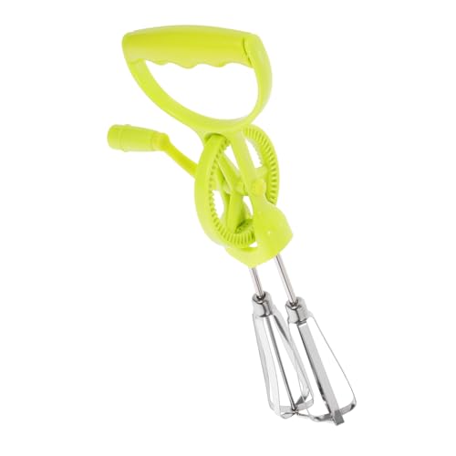 SOLUSTRE 2Pcs Manual Hand Crank Egg Mixer Ergonomic Beater Tool for Sauces and Baking Multi Functional Kitchen Utensil with Comfortable Grip
