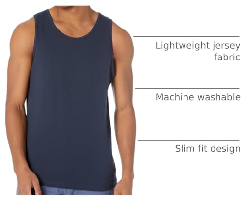 Image of Amazon Essentials Men's Active Quick Dry Tech Stretch Moisture Wicking Lightweight Gym Tank Top