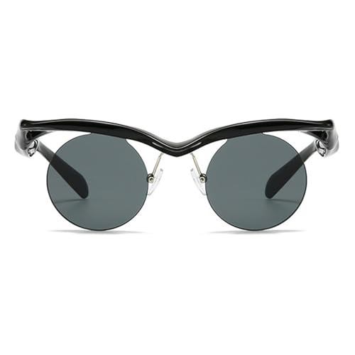 willochra Small Frame Round Punk Sunglasses Women Men Luxury Vintage Rimless Sun Glasses For Ladies Shades UV400
