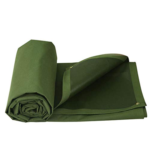 Sarazong Green Tarpaulin Thickened Rain Cover Tarpaulin Outdoor Rainproof Cloth Plastic Cloth Rain Outdoor PE of 640 grams/square meter(green),10 * 10m
