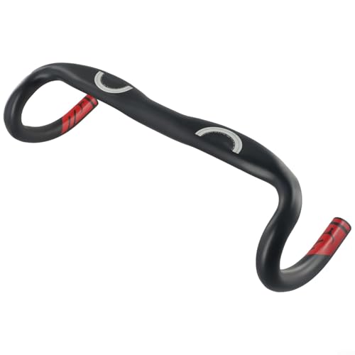 Sumérgete en el rendimiento con este manillar de aleación de aluminio con un diseño curvado a medida para ciclistas