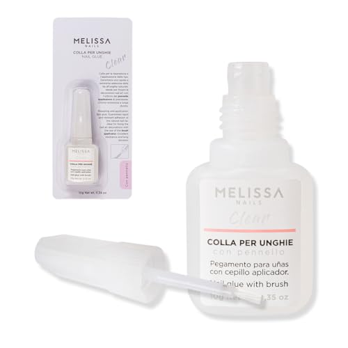 Colla per unghie professionale Melissa Maxi Formato 10gr con pennellino tips
