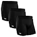 DANISH ENDURANCE Calzoncillos Bóxer de Deporte Pack de 3 (Negro, Medium)