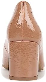 Naturalizer Womens Warner Square Toe Block Heel Pump Hazelnut Brown Patent 10 W | Image 4