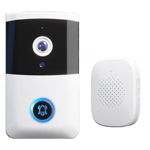 Genérico Timbre de vídeo inteligente, Widely Used, – Compatible con cámara inalámbrica, timbre visual seguridad Instalación, para interior y exterior | Multiusos Outdoor Indoor Utility