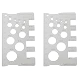VGOL 2 Stücke 100mm Edelstahl Schraube Pitch Gauge Set Bolzen Mutter Gewinde Größe Messung