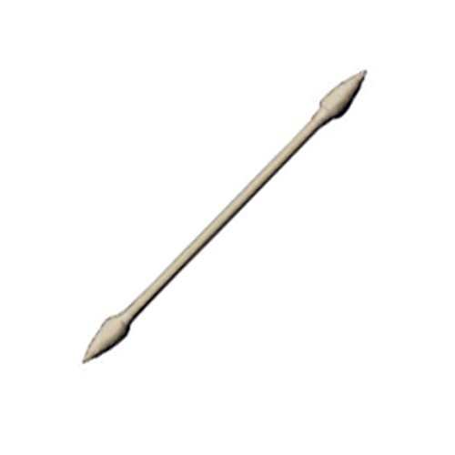 TechSwabs Double-Ended Pointed Cotton Swab with 1/8 Inch Tip and Paper Handle, 3-1/4 Inch Long - 30/Pack (16 Pack)
