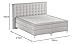 Atlantic Home Collection Boxspringbett ANNI, 140x200 cm, inklusive Topper (Härtegrad H2), hellgrau