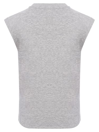 Kids Boys Solid Color Tank Top Casual Sleeveless T-Shirt for Exercise Gym Running Basketball Training Workout2