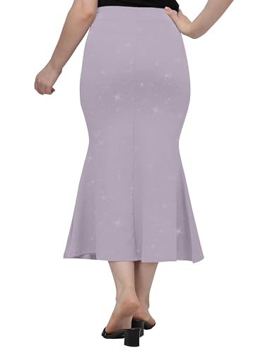 Image of Mehrang Stretchable Shimmer Saree Shapewear Petticoat for Women, Skirts for Women,Shape Wear Dress for Saree