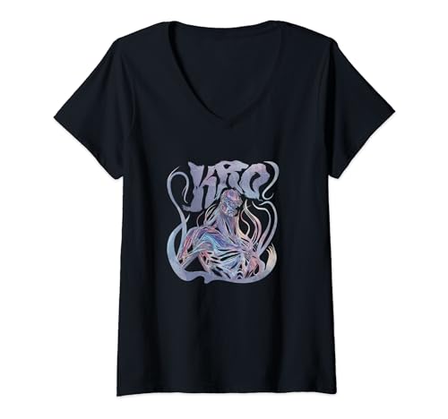 T-shirt col V Marvel Eternals Kro femme au motif artistique fluide original