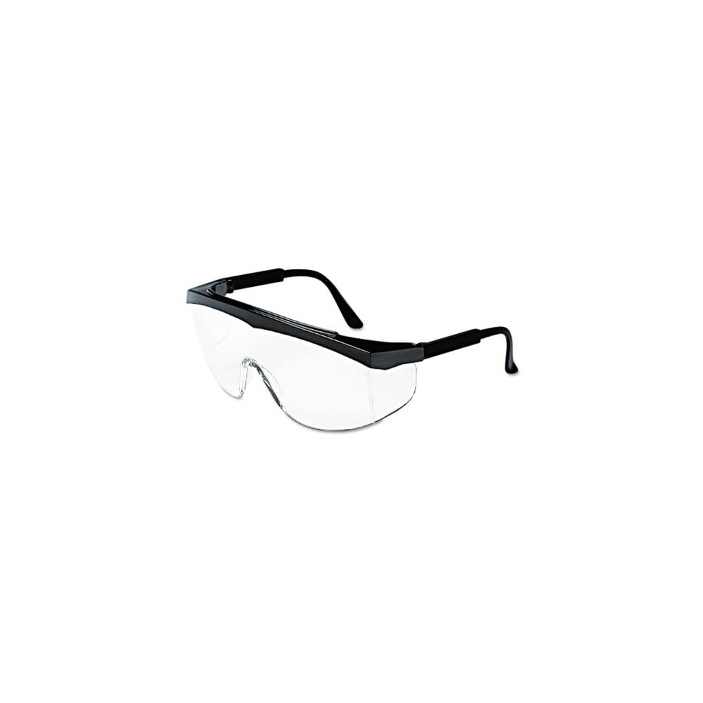 MCR tripulaciones SS110 Stratos Negro Gafas de seguridad con lente transparente 12 cada/caja