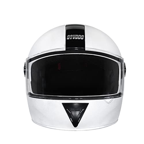 Image of Studds Chrome Elite Full Face Helmet (White, L 580MM)