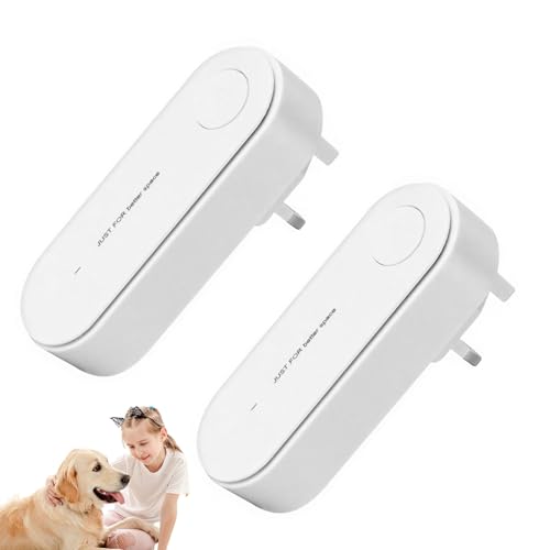 2PCS Ionic Air Purifier Plug in UK Portable Negative Ion Air Generator Whisper Quiet Instantly Cleans Air Purifica for Home Bedrooms Toilets Living Rooms Bathrooms Closets And Pet Rooms