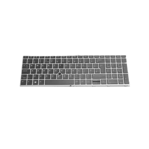 汎用 ノートブックキーボー に適合する For HP ProBook 650 G4 ブラック 黒 UK English Layout