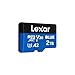 Lexar Blue Tarjeta Micro SD 2TB, hasta 160 MB/s ectura, Tarjeta microSDXC UHS-I, C10, U3, V30, A2, Full-HD 4K, Tarjeta de Memoria de Alta Velocidad para Smartphones/tabletas/cámaras de acción