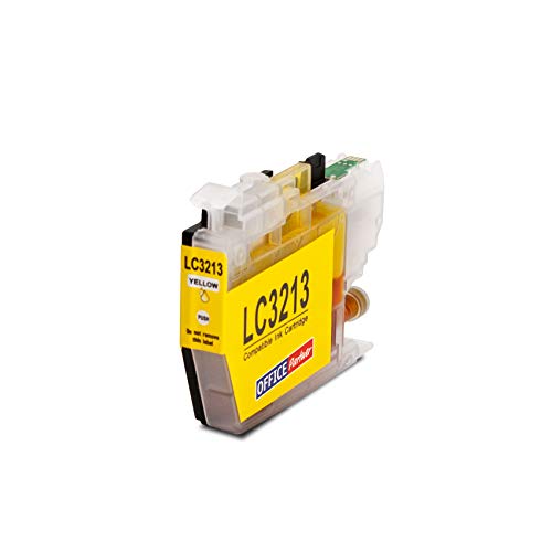 OFFICE-Partner Alternativa de Tinta Premium a Brother LC3213 1x Amarillo Brother DCP-J572DW MFC-J491DW MFC-J497DW MFC-J890DW MFC-J895DW DCP-J774DW