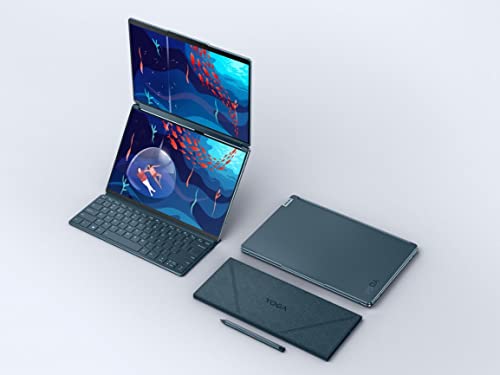 Image of Lenovo Yoga Book 9i 2-in-1 13.3 inch 2.8K Dual Screen OLED Touch Laptop - Intel Core i7-1355U with 16GB Memory - 1TB SSD - Tidal Teal - US Version