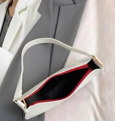 Image of Women's Glossy Shoulder Bag | Mini Hobo Handbag for Girls & Ladies | Stylish Patent Leather Purse for Party & Daily Use