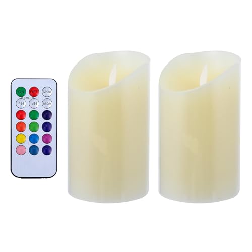 Velas LED electrónicas sin llama decorativas para hogar y eventos con mando a distancia