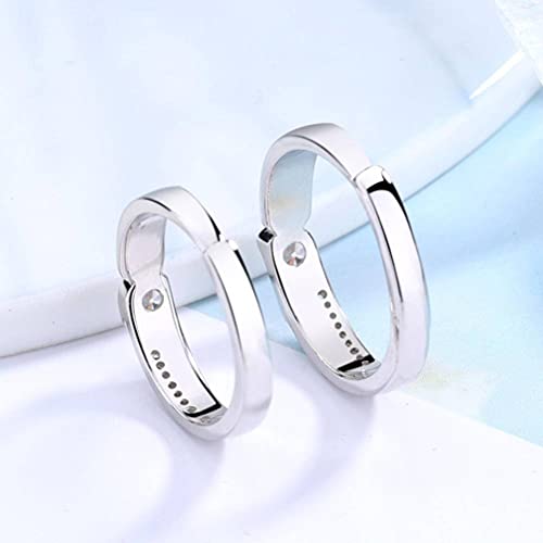 Anillo ajustable S925 de apertura fácil para evitar problemas de tallas de dedos 4