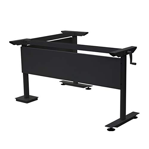 Amazon.co.jp: 昇降デスク L字型 手動 脚のみ 耐荷重約80kg(脚部