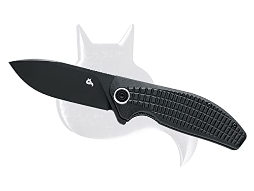 Fox Acutus 764 BB Liner Lock Black G-10 and Black D2 Steel Pocket Knife