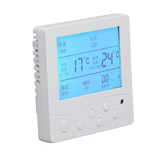 Termostato de ar condicionado central, termostato LCD anti-interferência de leitura rápida para sala de jantar para sala de estar Quarto para quarto