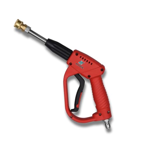 Image of Pressure Washer Gun 5000PSI,High Pressure Washer Gun with, 3 /8 inch Quick Connect Plug with 5pc Nozzel Tips