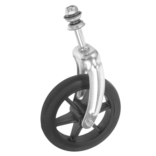 Ipetboom Wheelchair Front Wheel Replacement 6 Inch Soft Skateboard Wheel Wheelchair Front Forks Parts