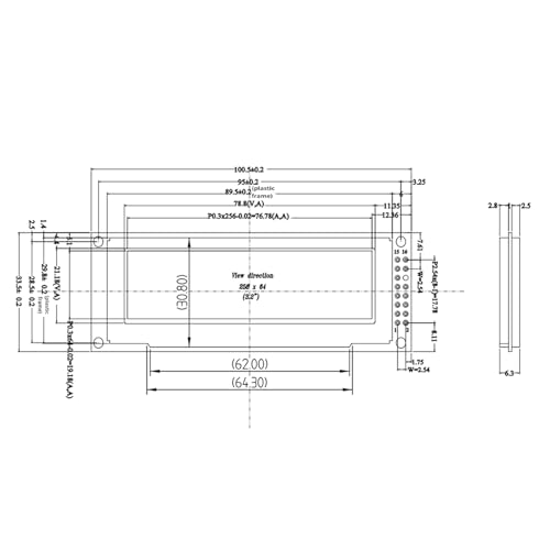 Écran OLED SSD1322 3,12 Pouces Remplacement Afficheur LCD pour Interface Lisible 256x64 - 7