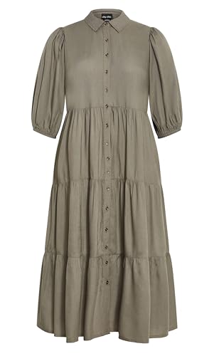 Image of City Chic Women's Plus Size Charlotte Tiered Dress