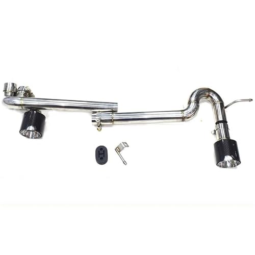 Tuyau d'échappement pour BMW E90 E92 320i 325i 330i double sortie design carbone B1