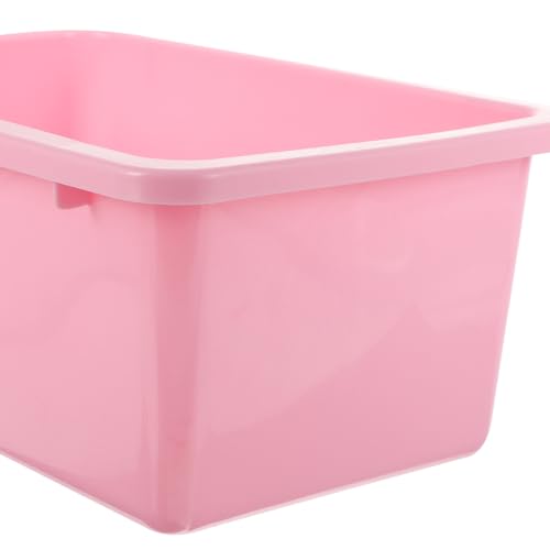 Caja organizadora de plástico rectangular de 2 piezas para material escolar y escritorio 4