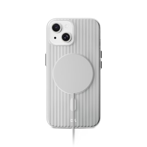 Image of DailyObjects Beam 2.0 Magnetic Protective Case Cover Compatible with iPhone 13 |Magsafe|Camera & Body Protection|Anti Shock,Scratch Resistant|Precise Cutouts Design|Wireless Charging-White