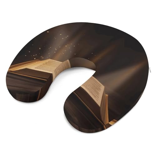 Almohada de espuma viscoelástica 30 cm U para viaje miniatura 6