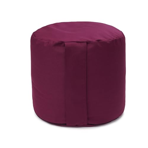 Meditation cushion - rondo big - Made in Germany, aubergine-coloured