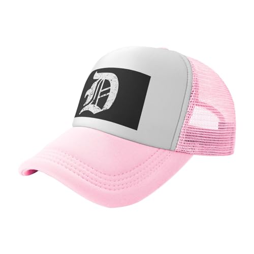 Detroit-5 Trucker Hat Snapback Mesh Baseball Cap Unisex