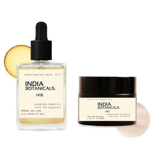 Image of Face Moisturiser and Face Oil with Chebula, Squalane and Pentavitin for Deep Nourishment and Barrier Repair, for Very Dry Skin, 30ml + 30ml