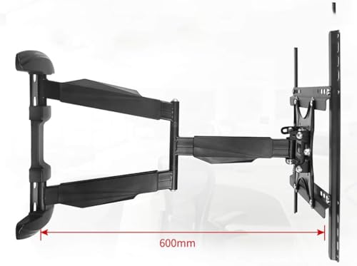 Support TV de 32-55 pouces mural pivotant orientable et extensible