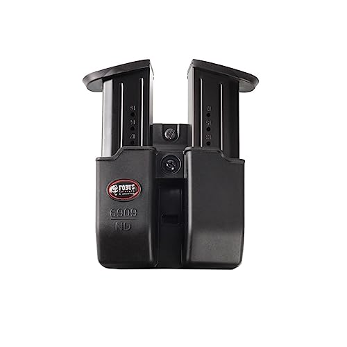 Fobus Double Mag Pouch 9mm 357 and 40 Calibers Belt, Black