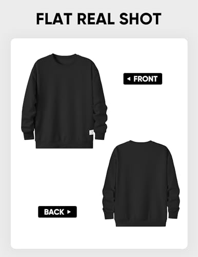 Dokotoo Men Mens Fashion Sweatshirts Fall Winter Clothes Long Sleeve Lightweight Thin Shirt Lightweight Geometric Texture Dressy Crewneck Pullover Fahion Clothes Sweaters Black X-Large