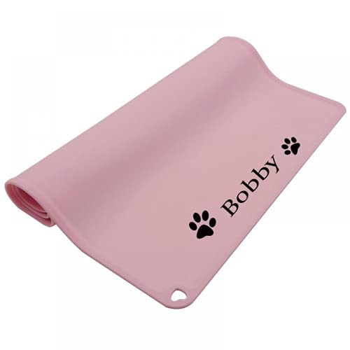 Tapis de gamelle imperméable et absorbant napperon lavable sur mesure pour nourriture chat - 5