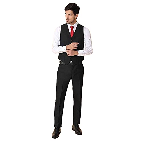 Image of blackberrys Structured Polyester Blend Slim Fit Mens Casual Wear Suit (S21BB56Z2PA18FL-P)