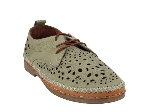 Mocassin Femme-Coco&abricot-Miscon-V2684B-2 coloris-vert-37