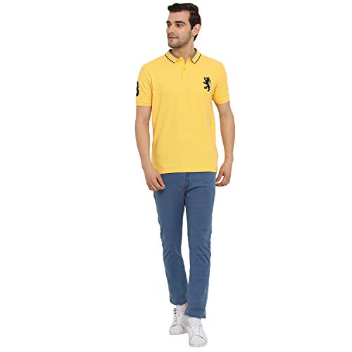Image of Red Tape Men's Solid Regular Fit Polo